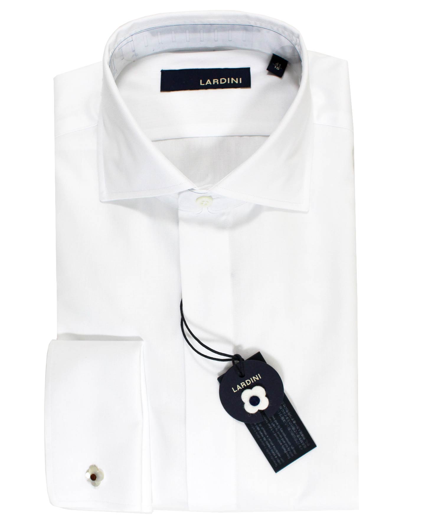 Sartorio Dress Shirt White French Cuffs Tuxedo 