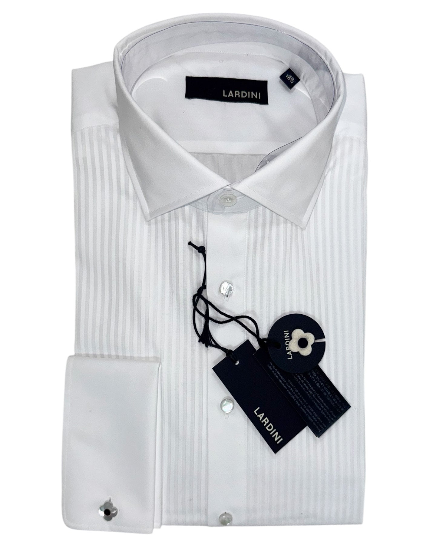 Lardini Tuxedo Shirt White