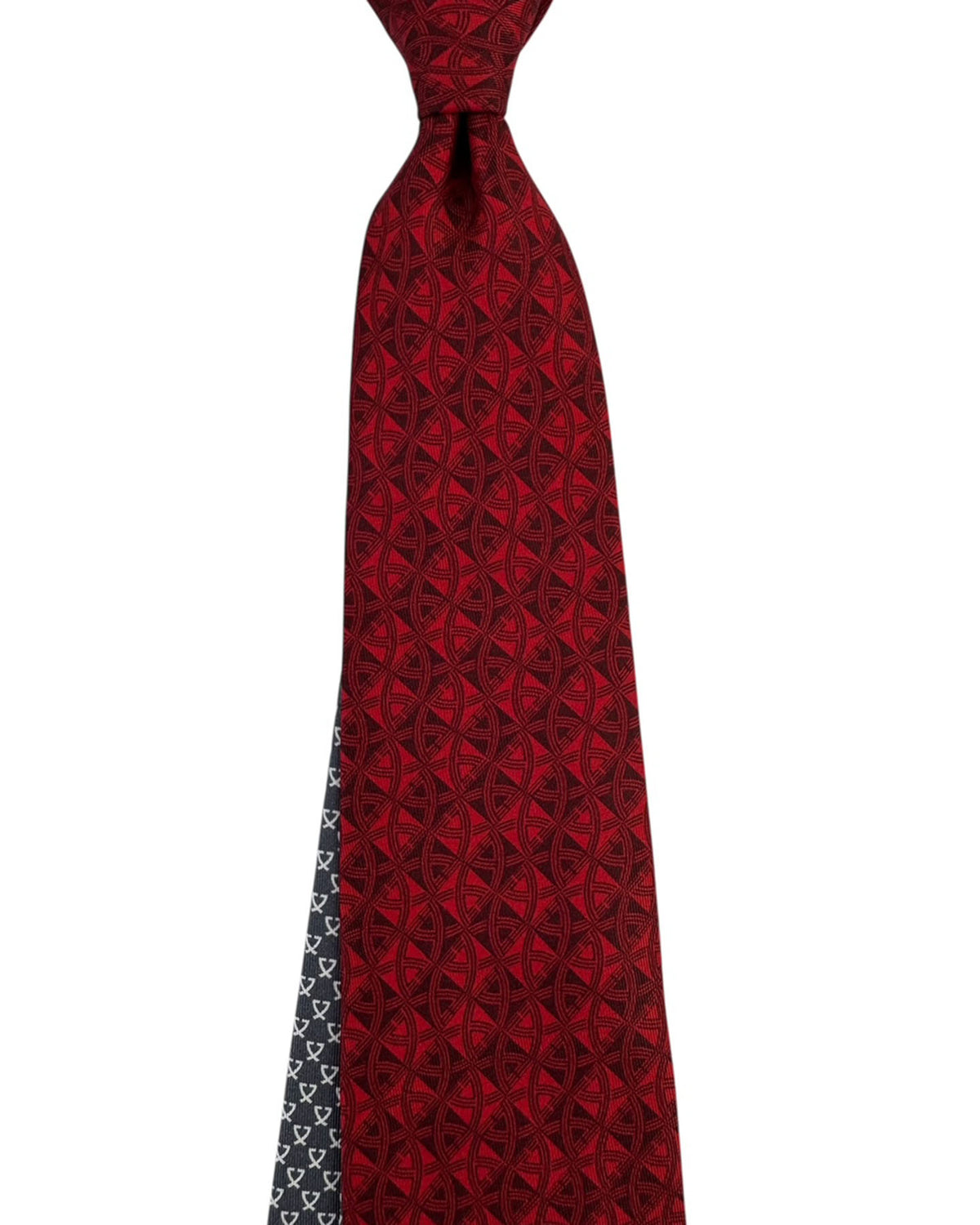 Leonard Paris Silk Tie Red Logo