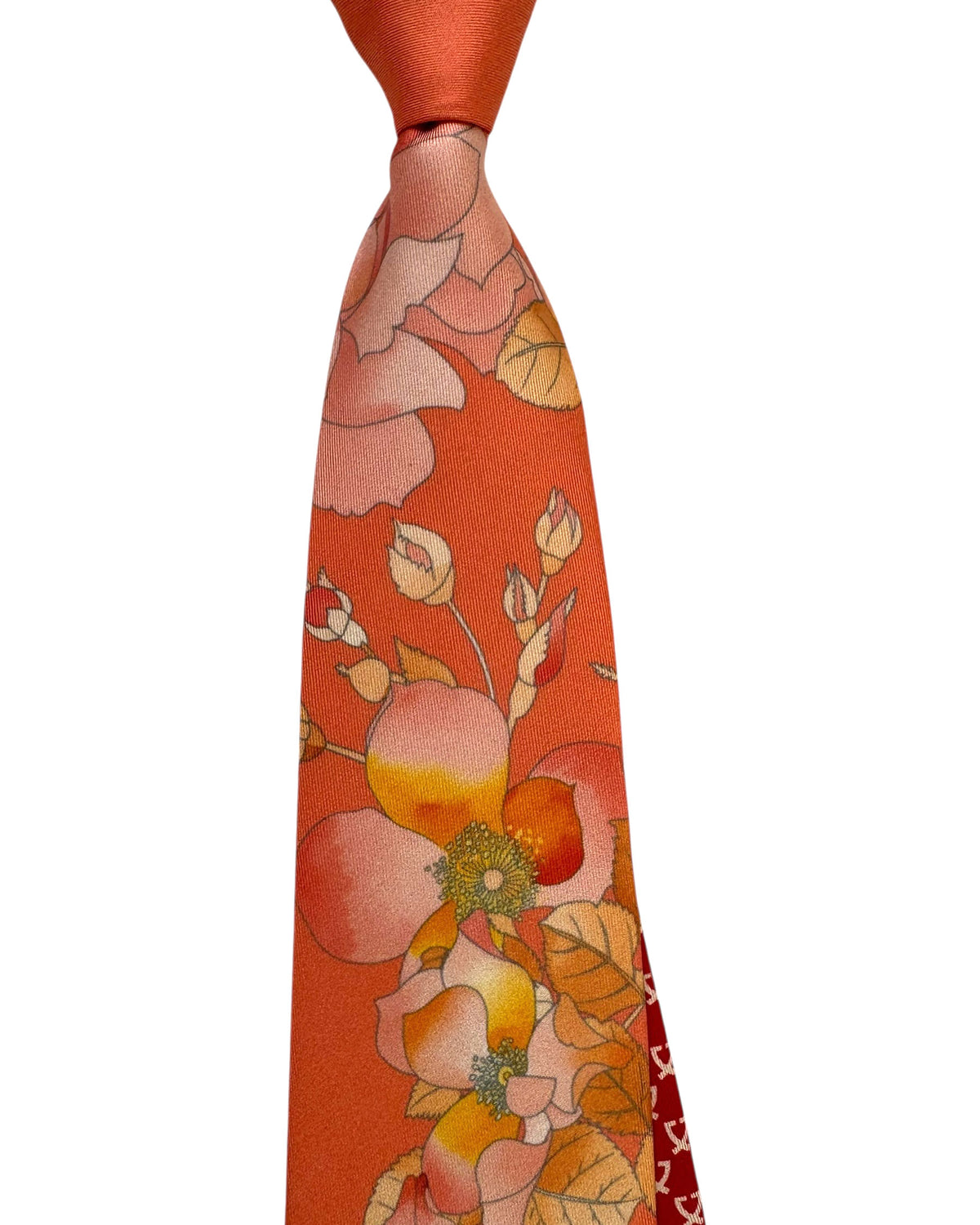 Leonard Paris Tie Peach Floral