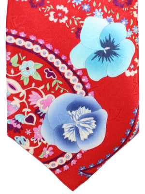 Leonard Paris Tie Red Floral - Spring / Summer 2020 Collection