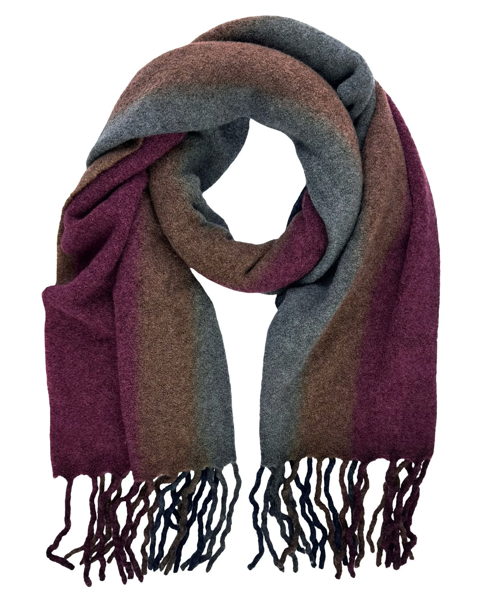 Loro Piana Scarf Grande Stripes Fringe Design - Luxury Shawl