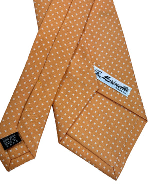 E. Marinella Tie Peach Micro Pattern Design