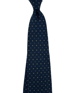 E. Marinella Tie Navy Micro Design