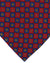 E. Marinella Tie Dark Red Royal Blue Geometric Design - Wide Necktie