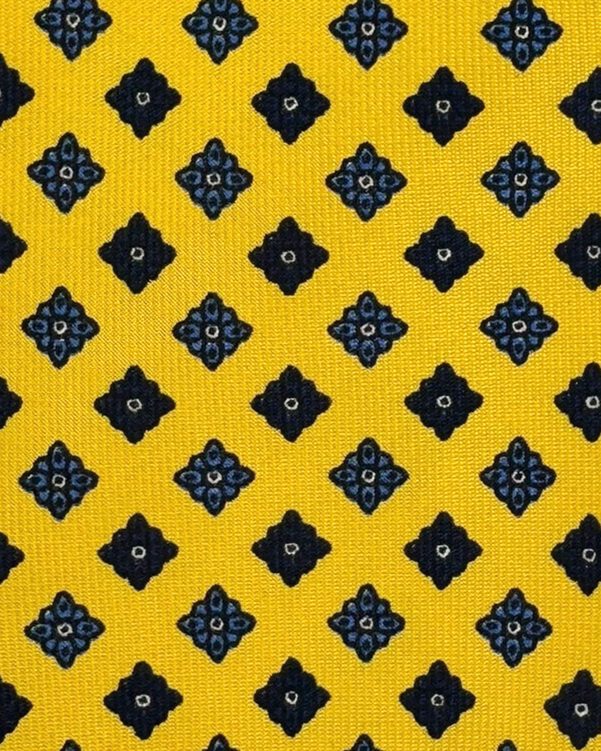 Silk Tie Orange-Mustard Midnight Blue