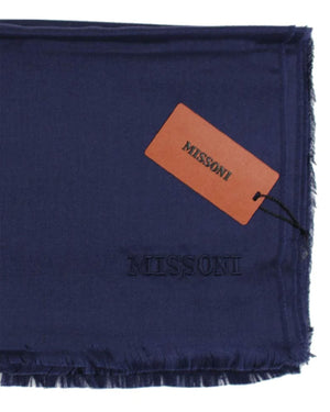 Missoni Scarf Dark Blue - Cashmere Silk Shawl SALE