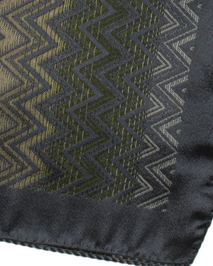 Missoni Pocket Square Gray Herringbone Design