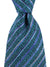 Missoni Tie Dark Blue Aqua Stripes Logo Design