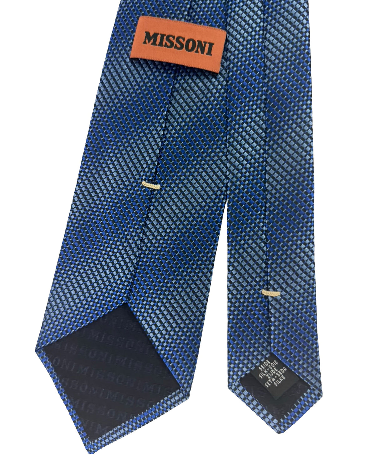 Missoni Silk Tie Blue Striped Design
