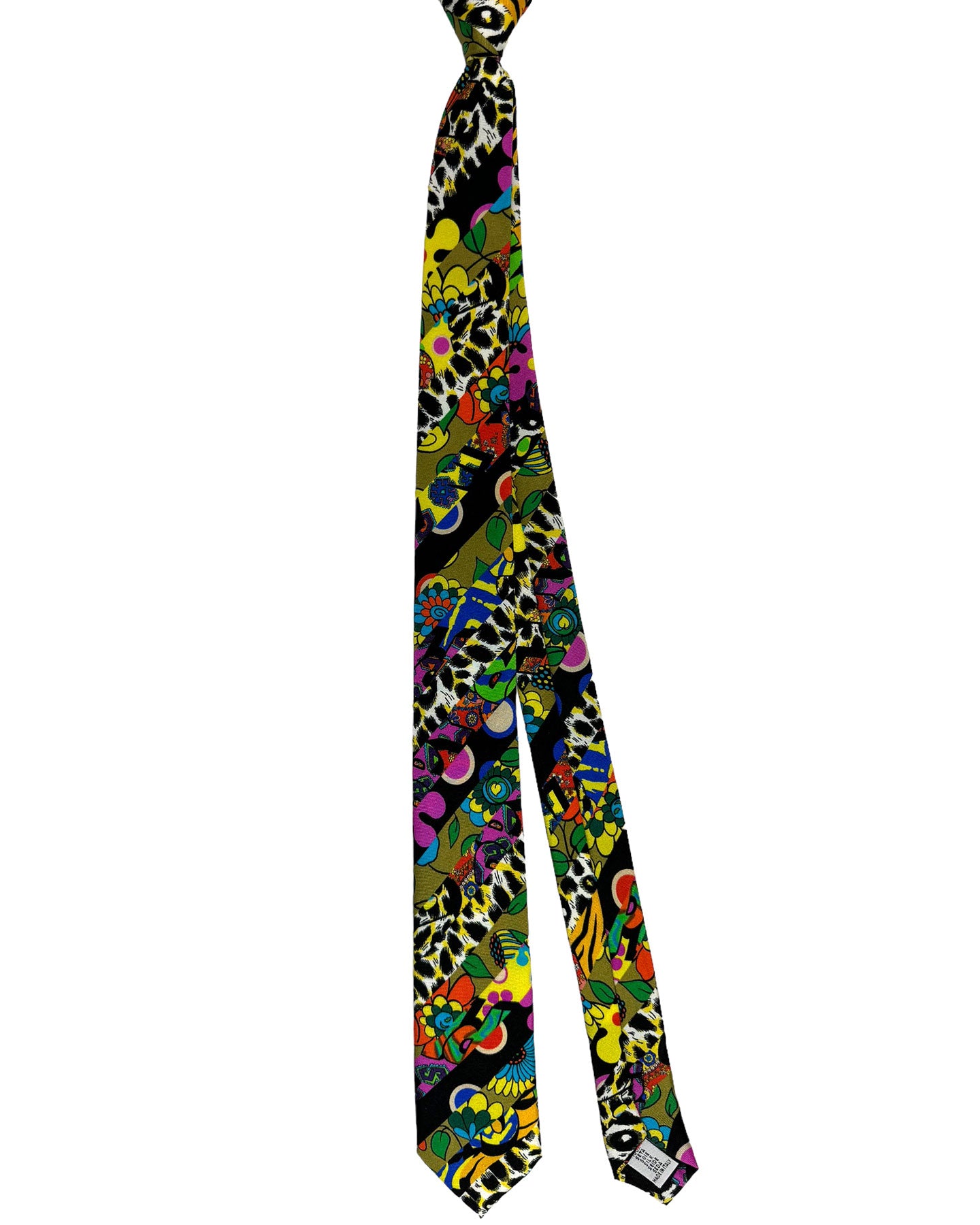 Moschino Tie Multicolored Novelty Design