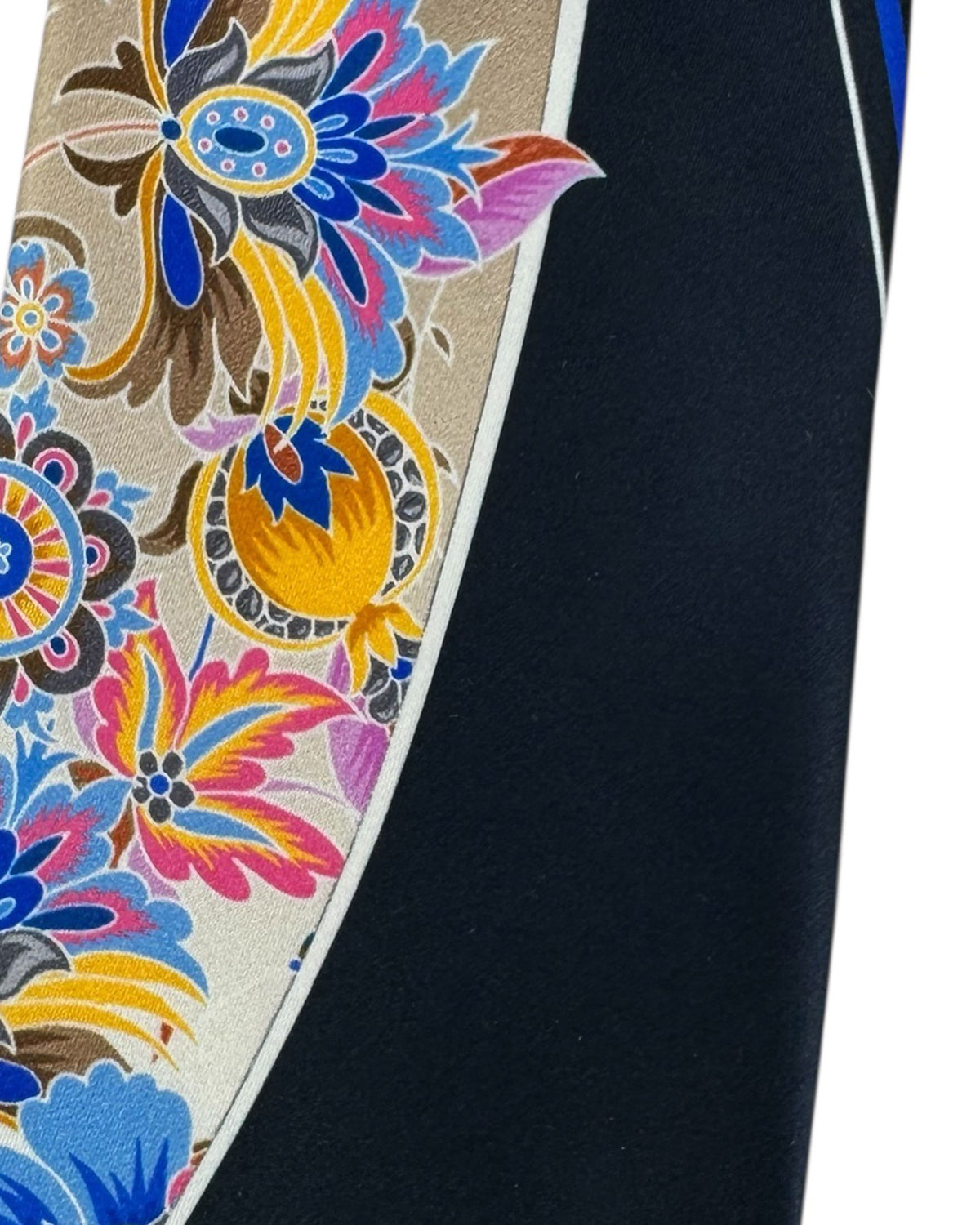 Vitaliano Pancaldi Tie Black Taupe Floral