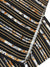 Vitaliano Pancaldi Pocket Square Black Brown Stripes