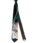Vitaliano Pancaldi Tie Black Brown Aqua Floral Paisley Design