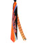 Vitaliano Pancaldi Silk Tie Black Orange Blue Ornamental Swirl Design