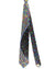 Vitaliano Pancaldi Silk Tie Black Multicolored Stripes Geometric Design