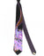 Vitaliano Pancaldi Silk Tie Black Purple Paisley Design