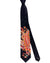 Vitaliano Pancaldi Silk Tie Black Red Orange Ornamental Design