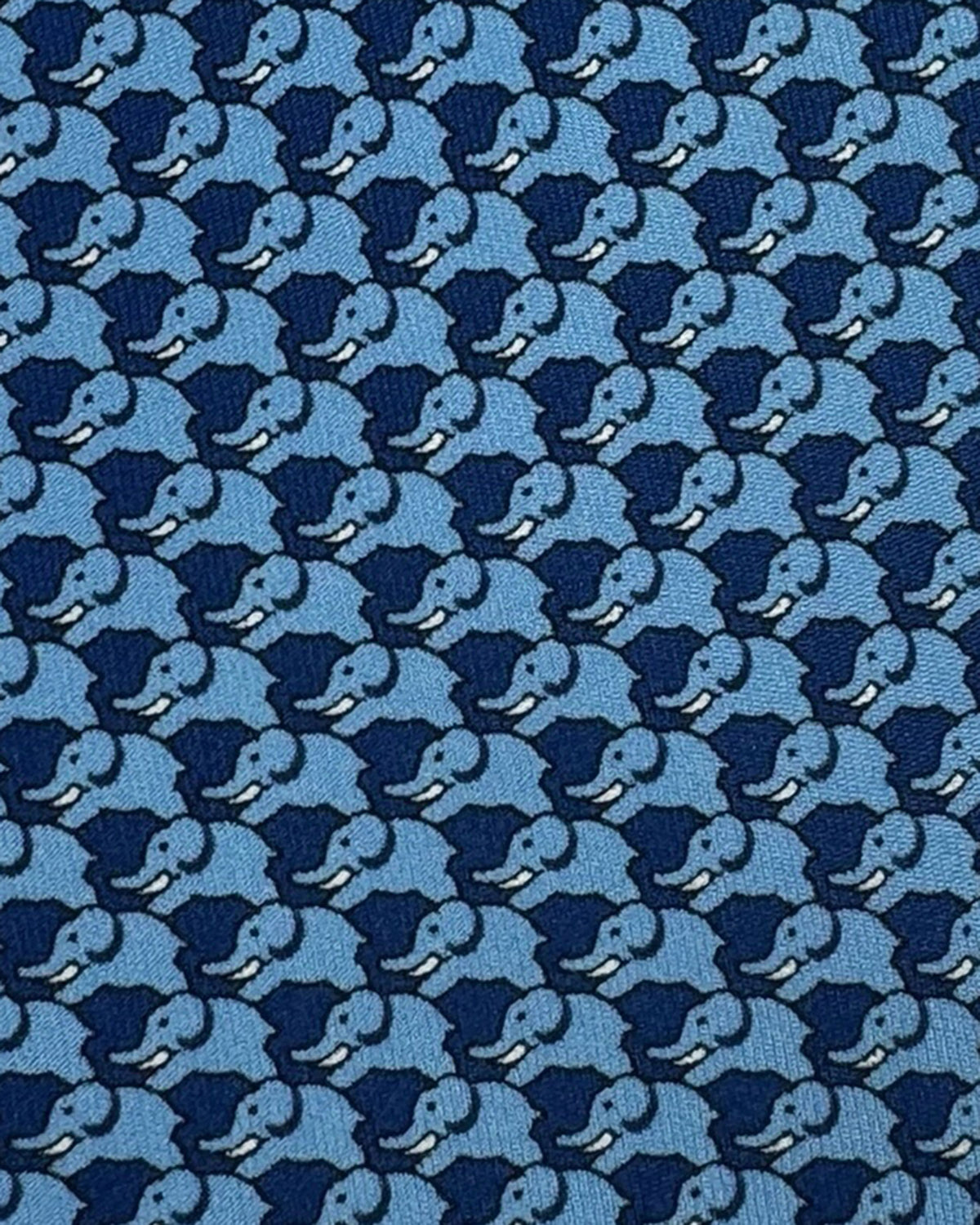 Thomas Pink Tie Navy Blue Elephant