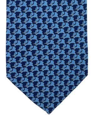 Thomas Pink Tie Navy Blue Elephant Novelty 