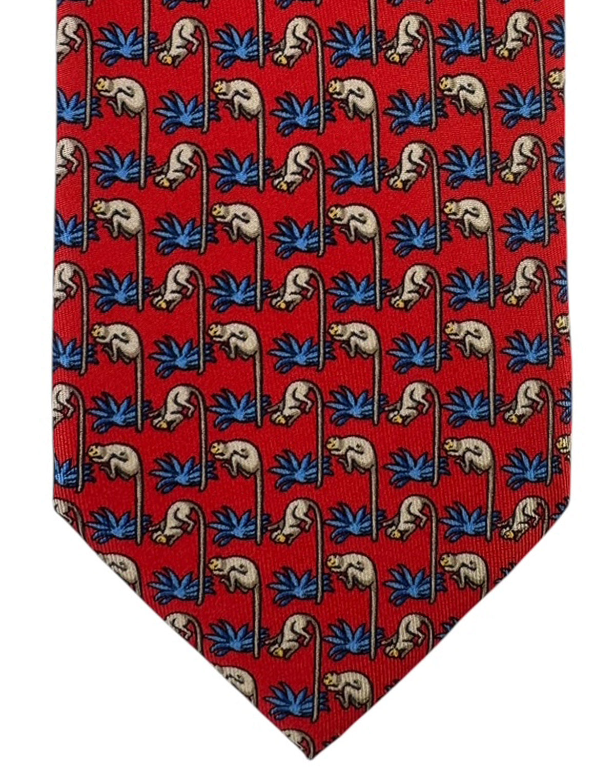 Thomas Pink Tie Red Monkey Novelty Design
