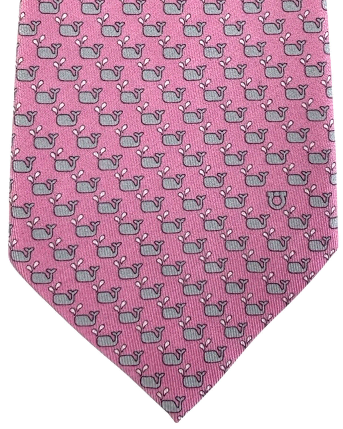 Salvatore Ferragamo Tie Pink Whale - New Collection