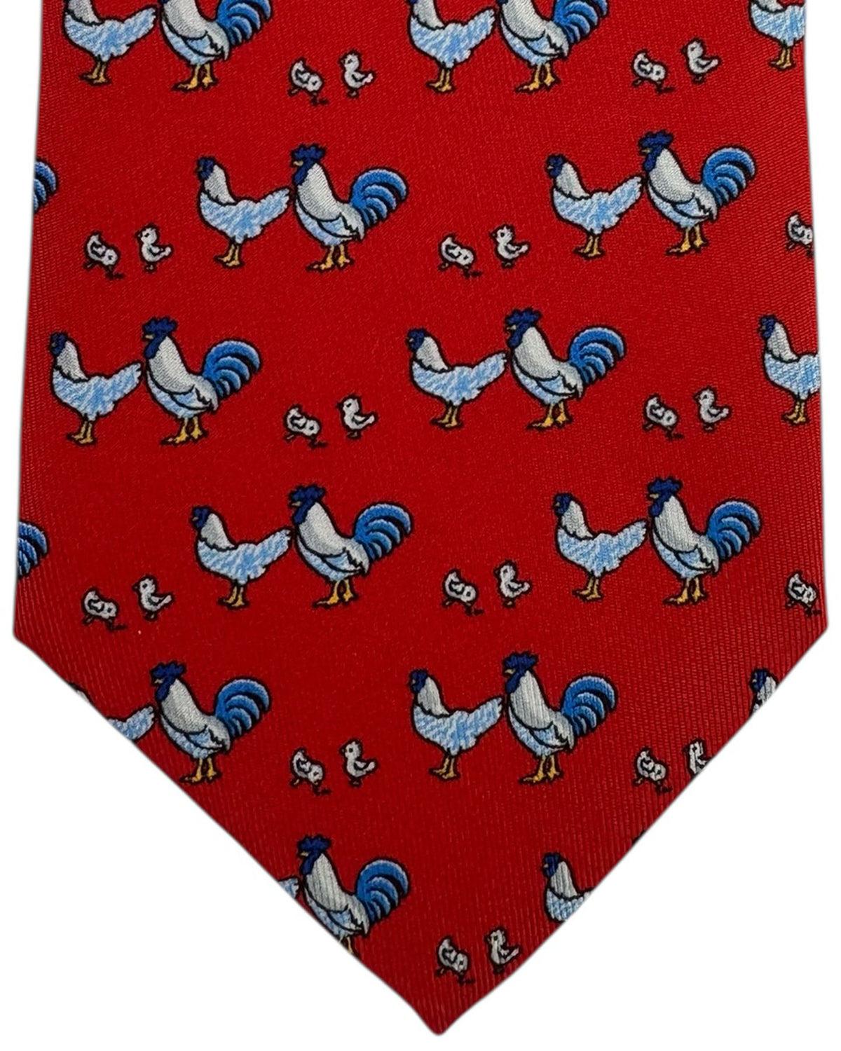 Thomas Pink Tie Red Rooster Novelty Design FINAL SALE