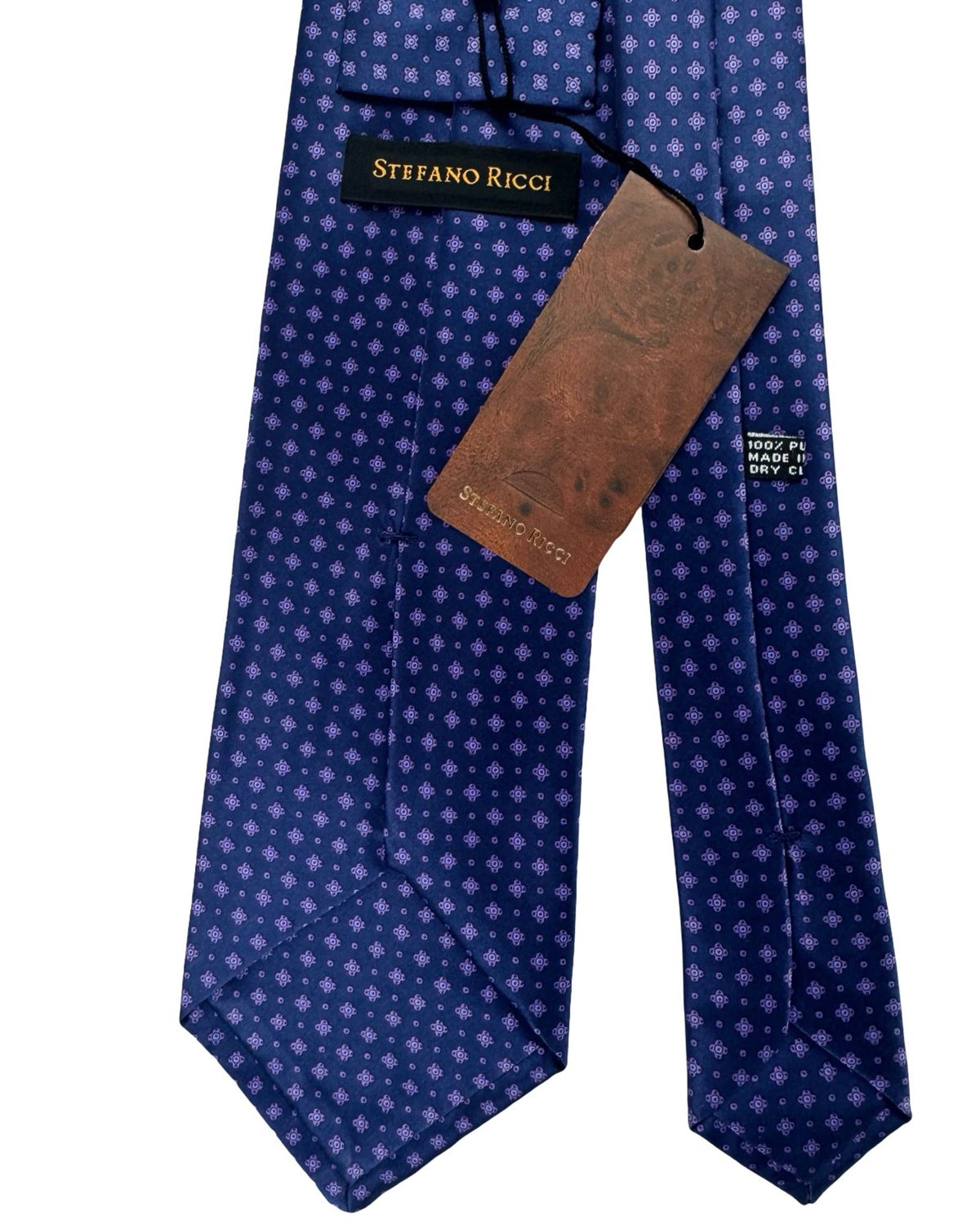 Stefano Ricci Tie Dark Blue Purple Geometric