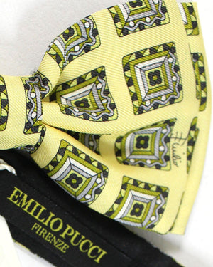 Emilio Pucci Silk Bow Tie  Made In Italy