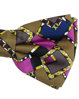 Emilio Pucci Silk Bow Tie Made In Italy