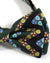 Emilio Pucci Silk Bow Tie Black Dark Red Blue Geometric Pre-Tied - Made In Italy