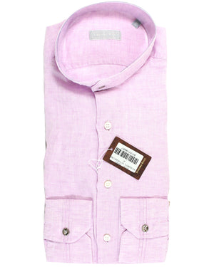 Stefano Ricci Shirt Pink Solid 39 - 15 3/4