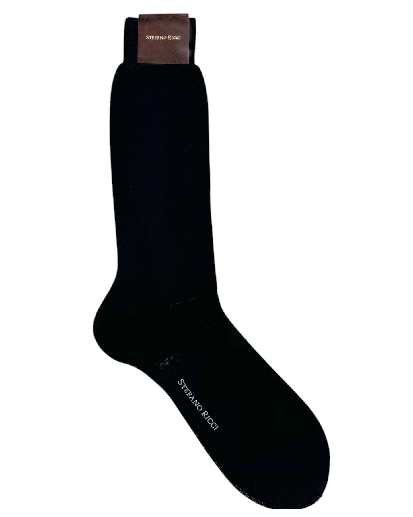 Stefano Ricci Socks Black -  Mid Calf Luxury Men Socks