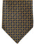 Stefano Ricci Silk Tie Midnight Blue Orange Gold Geometric