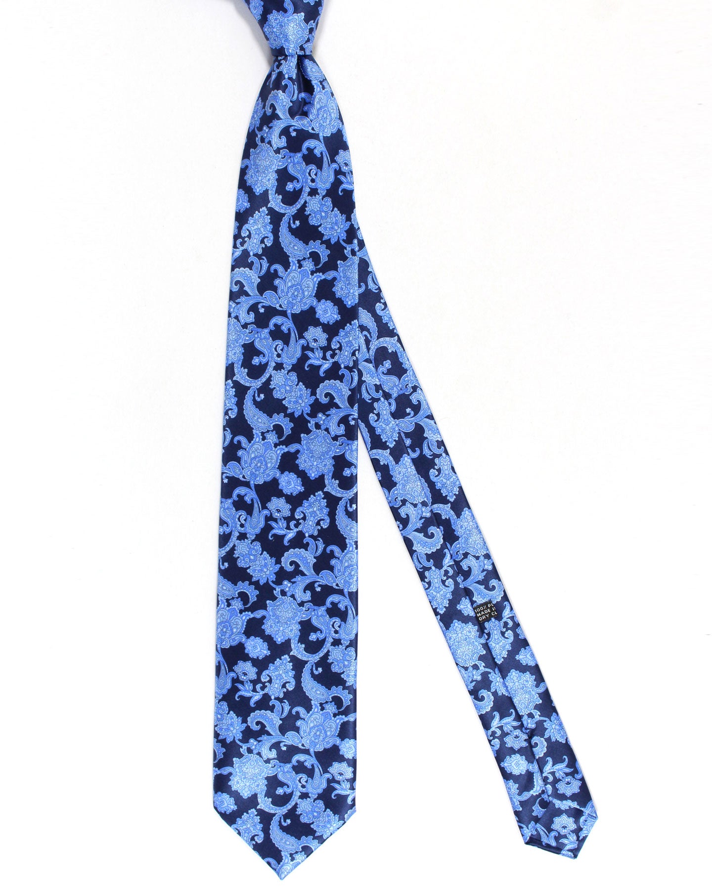 Stefano Ricci Silk Tie Navy Blue Ornamental