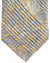 Stefano Ricci Tie Orange Blue Paisley - Pleated Silk