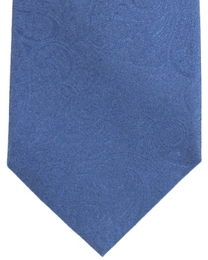 Stefano Ricci Silk Tie Gray Blue Paisley