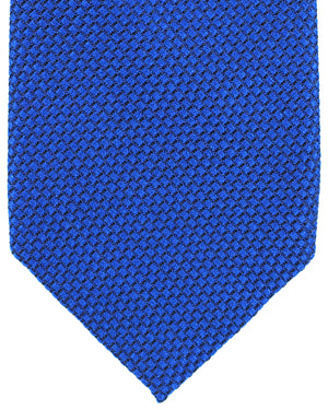 Stefano Ricci Silk Tie Royal Blue Micro Pattern