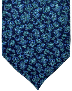 Stefano Ricci Tie Midnight Blue Paisley Design