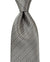 Stefano Ricci Silk Tie Taupe Silver Stripes