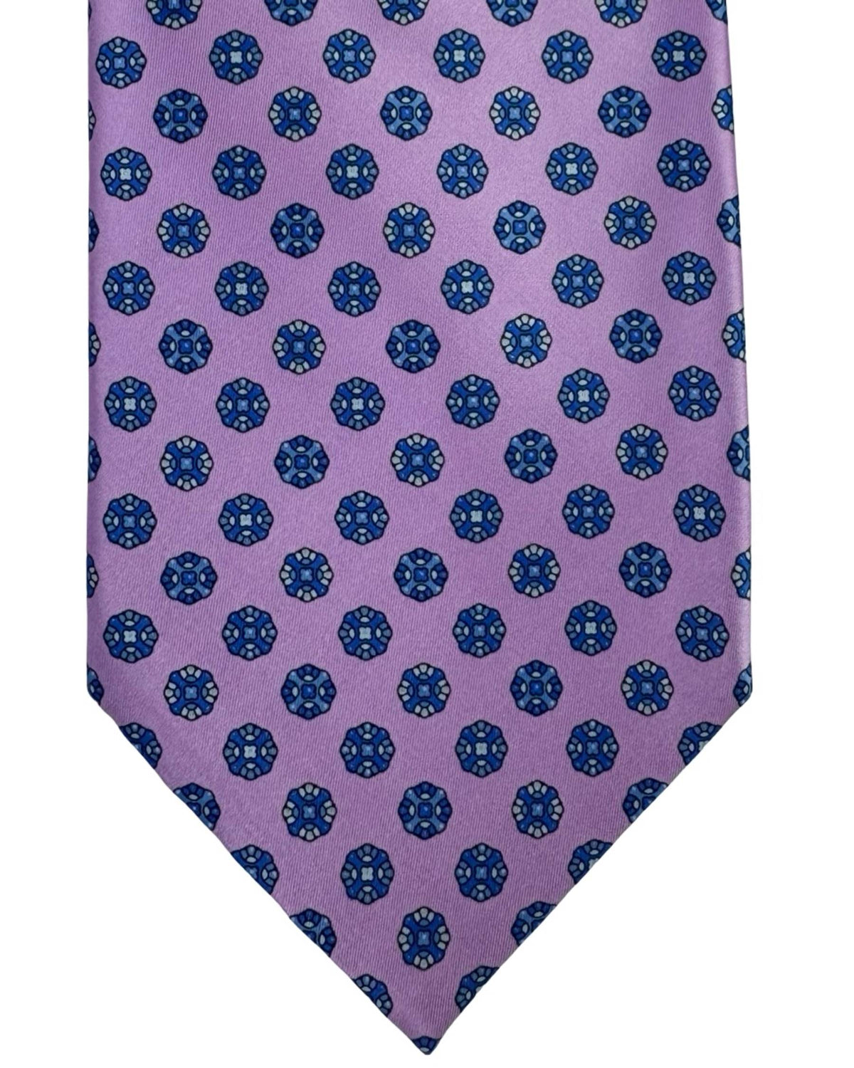 Stefano Ricci Tie Pink Blue Grey Geometric