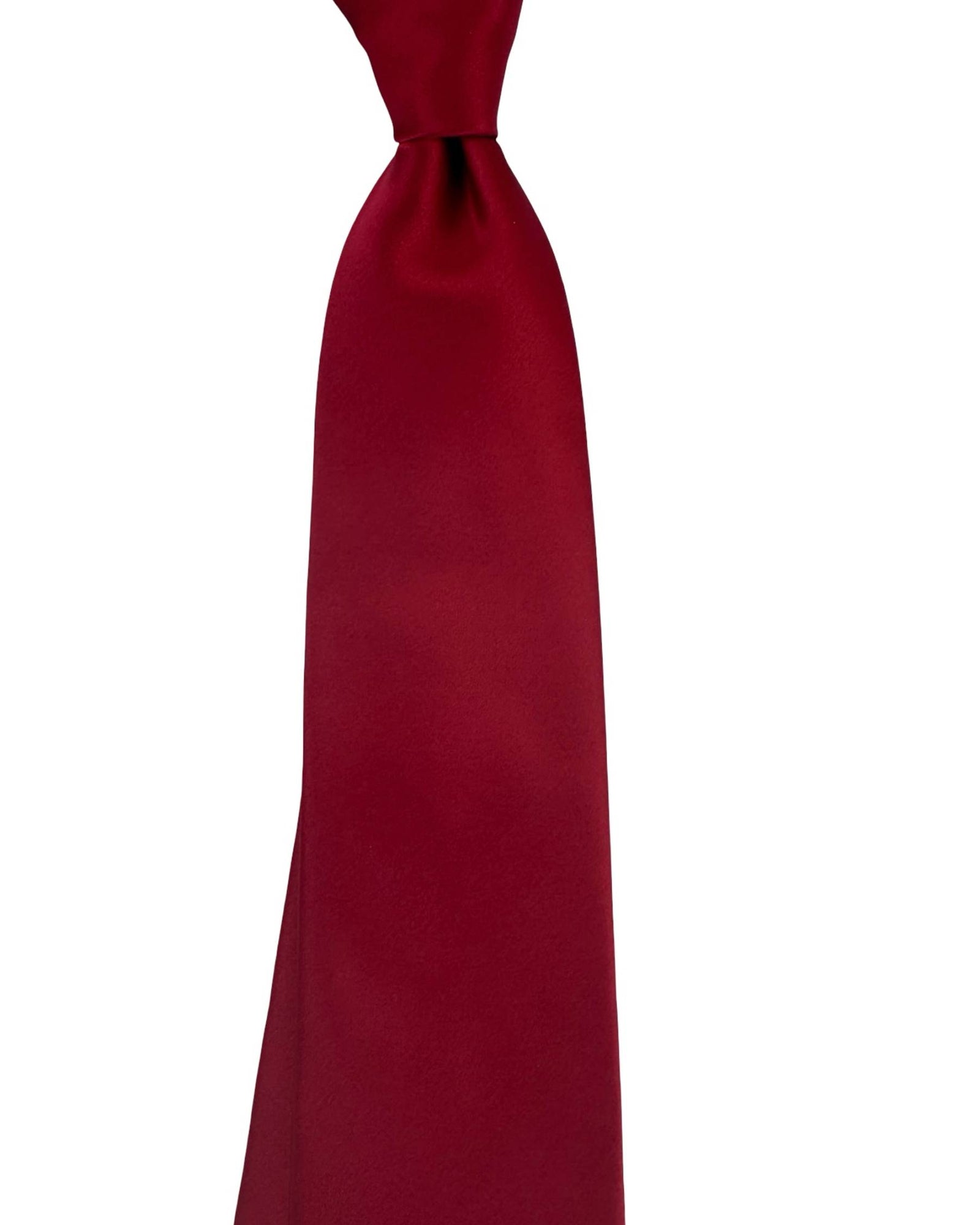 Stefano Ricci Silk Tie Solid Bordeaux