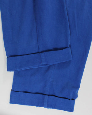 Sartorio Pants Royal Blue Corduroy 34 Short Inseam