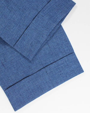 Sartorio Linen Pants Blue Pleated 34 SALE