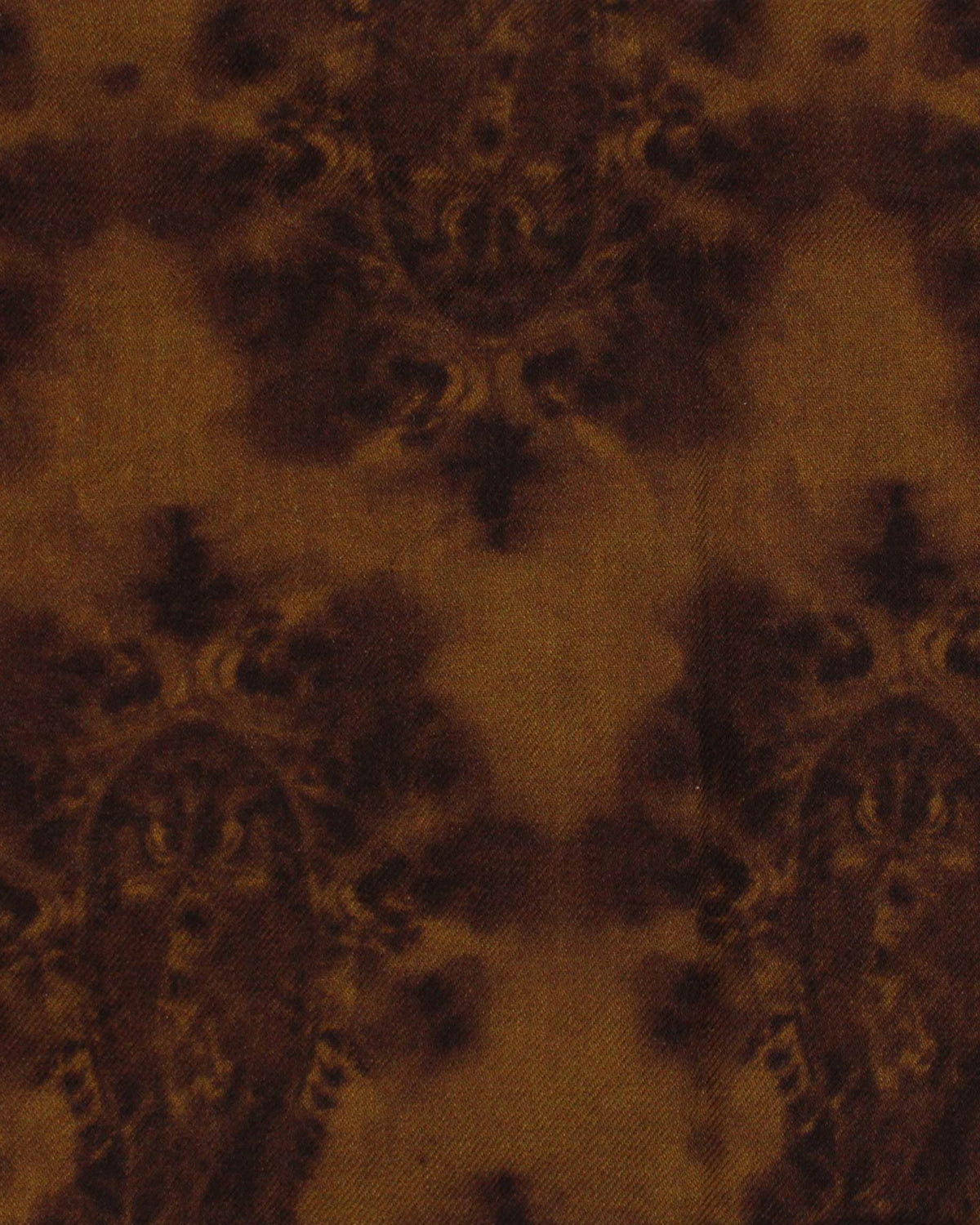 Sartorio Scarf Brown Paisley - Luxury Wool Silk Shawl FINAL SALE