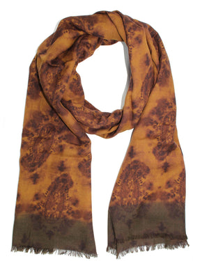 Sartorio Scarf Brown Paisley  New