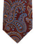 Sartorio Napoli Silk Tie Burgundy Blue Brown Paisley Design