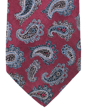 Sartorio Napoli Silk Tie Purple Paisley Design