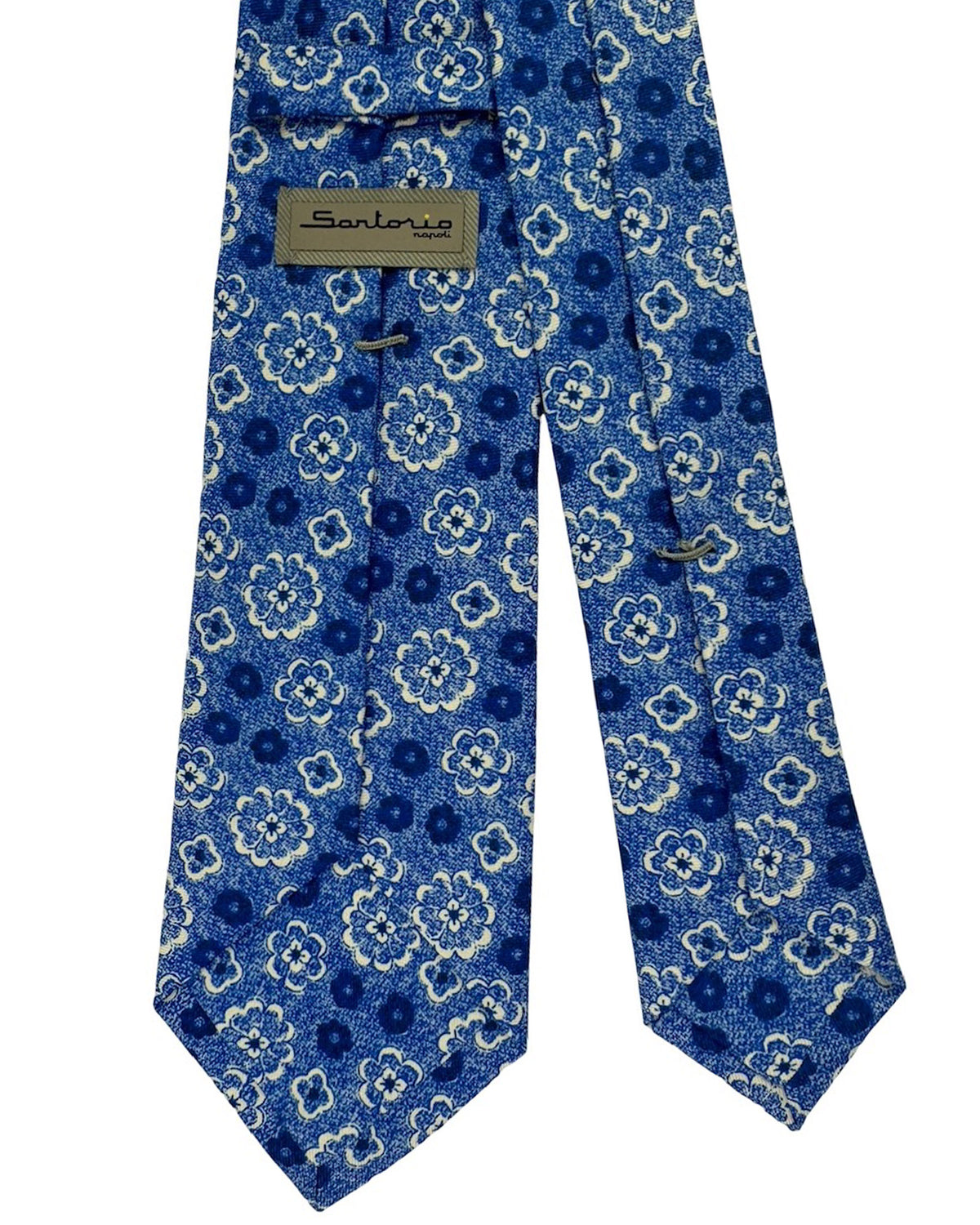 Sartorio Napoli Tie Blue Floral