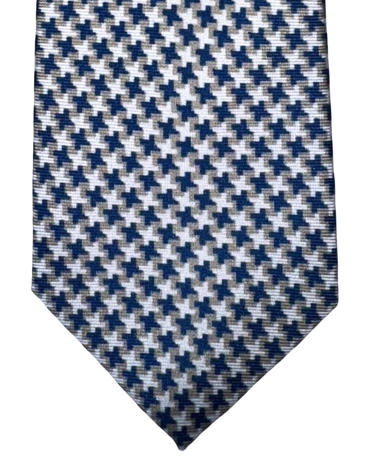 Sartorio Napoli Tie Gray Houndstooth